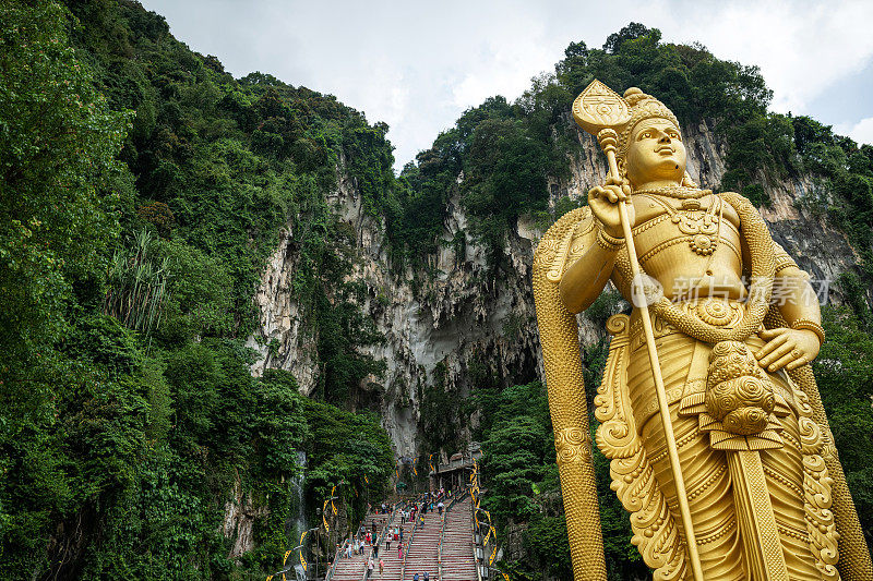 Murugan雕像，rock Caves，马来西亚